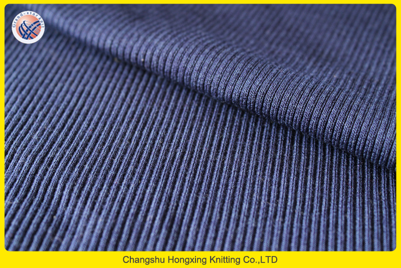 厂家直销热销款人棉2x2罗纹布 针织面料新选择